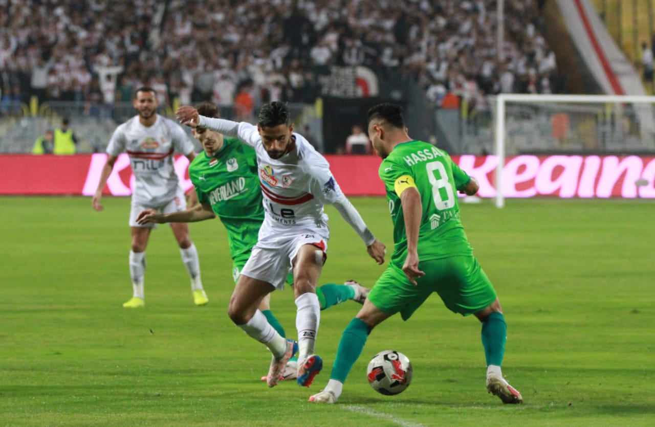 مباراة الزمالك والمصري في الكونفدرالية